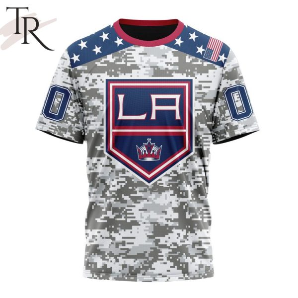 NHL Los Angeles Kings Special Camo Design For Veterans Day Hoodie