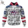 NHL New Jersey Devils Special Camo Design For Veterans Day Hoodie