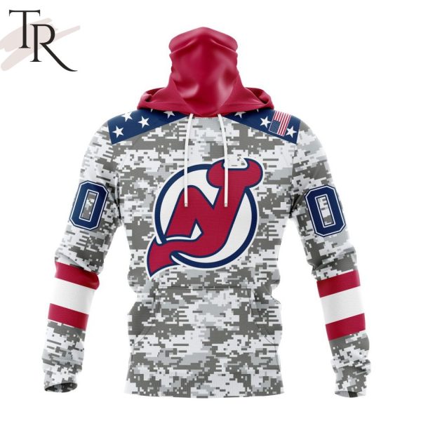 NHL New Jersey Devils Special Camo Design For Veterans Day Hoodie