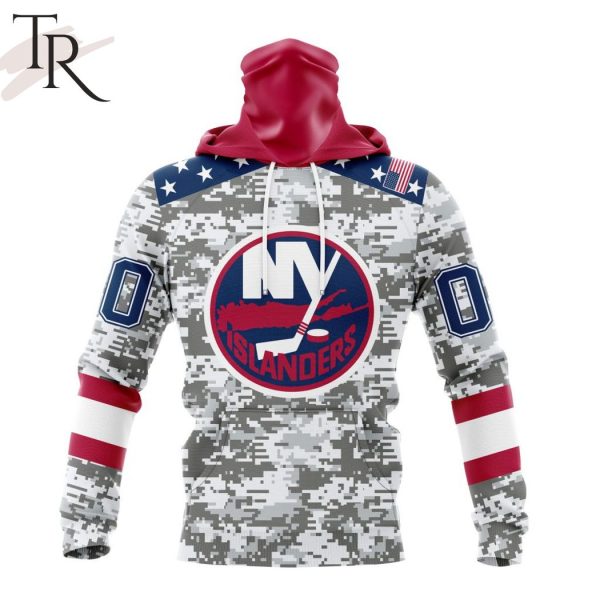 NHL New York Islanders Special Camo Design For Veterans Day Hoodie