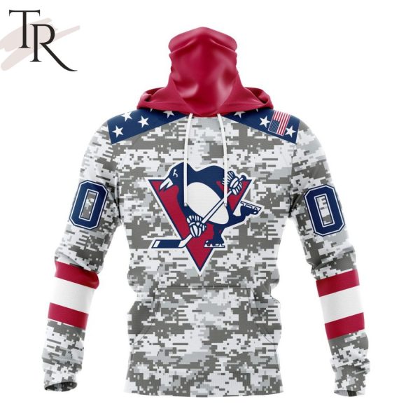 NHL Pittsburgh Penguins Special Camo Design For Veterans Day Hoodie