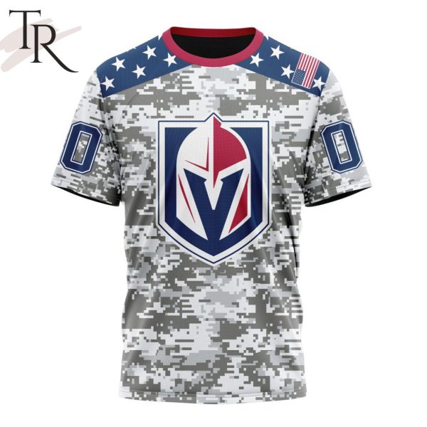 NHL Vegas Golden Knights Special Camo Design For Veterans Day Hoodie