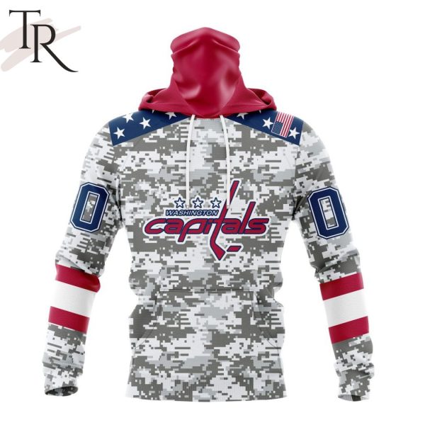 NHL Washington Capitals Special Camo Design For Veterans Day Hoodie