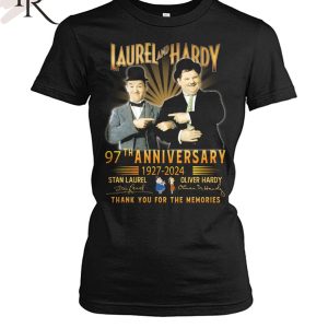 Laurel And Hardy 97th Anniversary 1927 – 2024 Thank You For The Memories Unisex T-Shirt