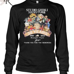 Studio Ghibli 38 Years 1985 – 2023 Miyazaki Hayao Thank You For The Memories Unisex T-Shirt