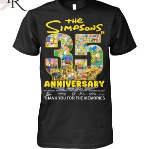 The Simpsons 35th Anniversary 1989 – 2024 Thank You For The Memories Unisex T-Shirt