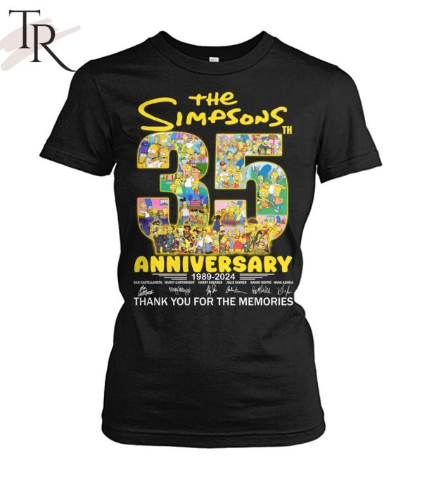 The Simpsons 35th Anniversary 1989 – 2024 Thank You For The Memories Unisex T-Shirt