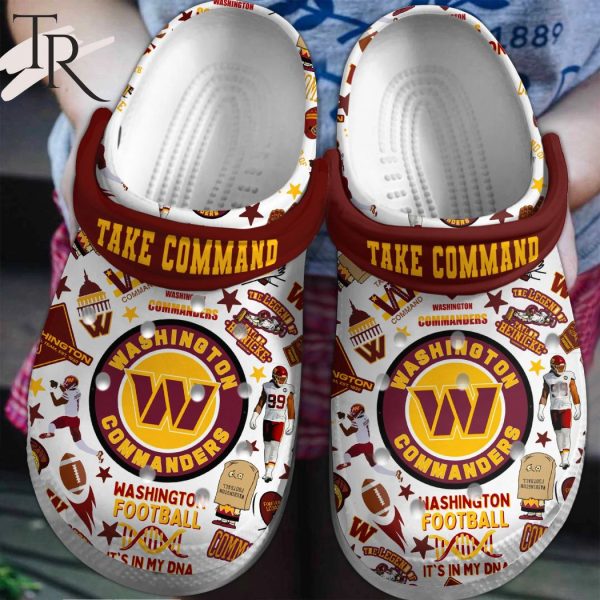 PREMIUM Take Command Washington Commanders Football Clogs