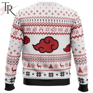 Naruto Ugly Christmas White Sweater – Akatsuki