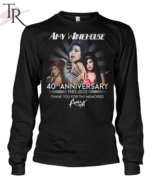 Amy Winehouse 40th Anniversary 1983 – 2023 Thank You For The Memories Unisex T-Shirt