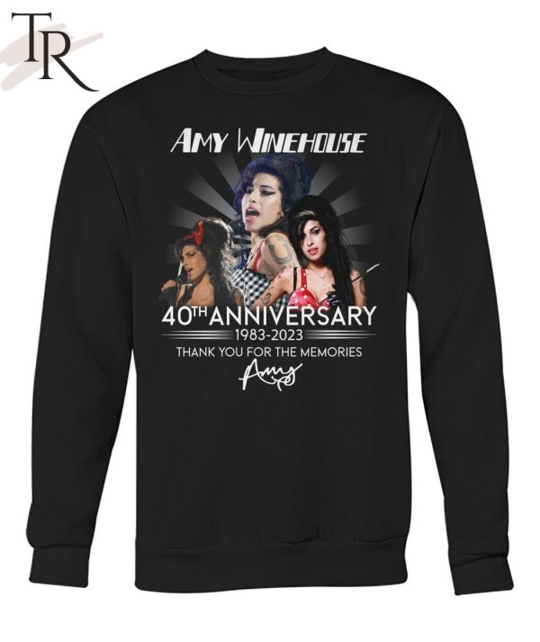 Amy Winehouse 40th Anniversary 1983 – 2023 Thank You For The Memories Unisex T-Shirt