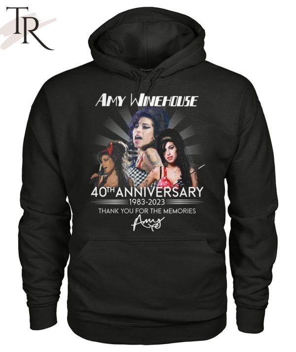 Amy Winehouse 40th Anniversary 1983 – 2023 Thank You For The Memories Unisex T-Shirt