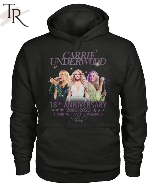Carrie Underwood 18th Anniversary 2005 – 2023 Thank You For The Memories Unisex T-Shirt