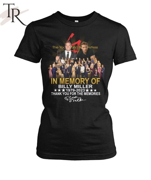 The Young and the Restless In Memory Of Billy Miller 1979 – 2023 Thank You For The Memories Unisex T-Shirt