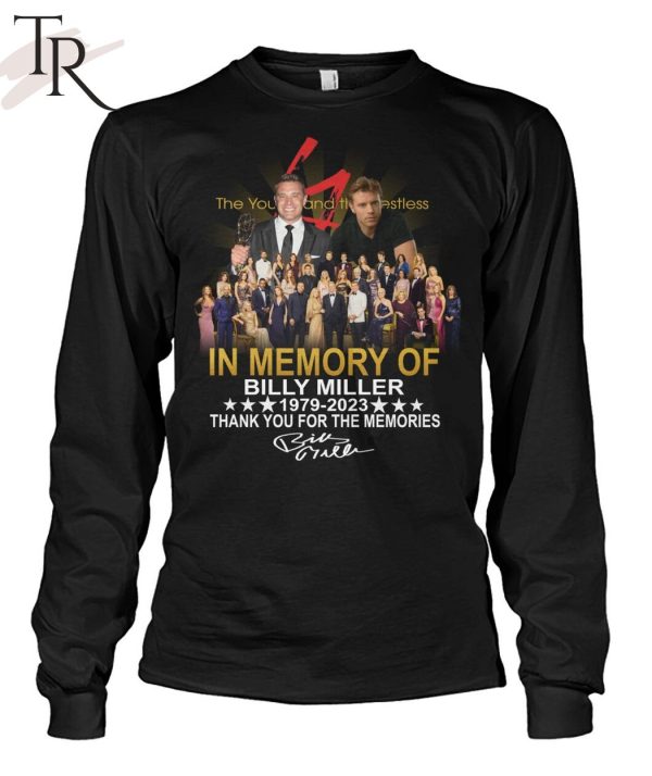 The Young and the Restless In Memory Of Billy Miller 1979 – 2023 Thank You For The Memories Unisex T-Shirt