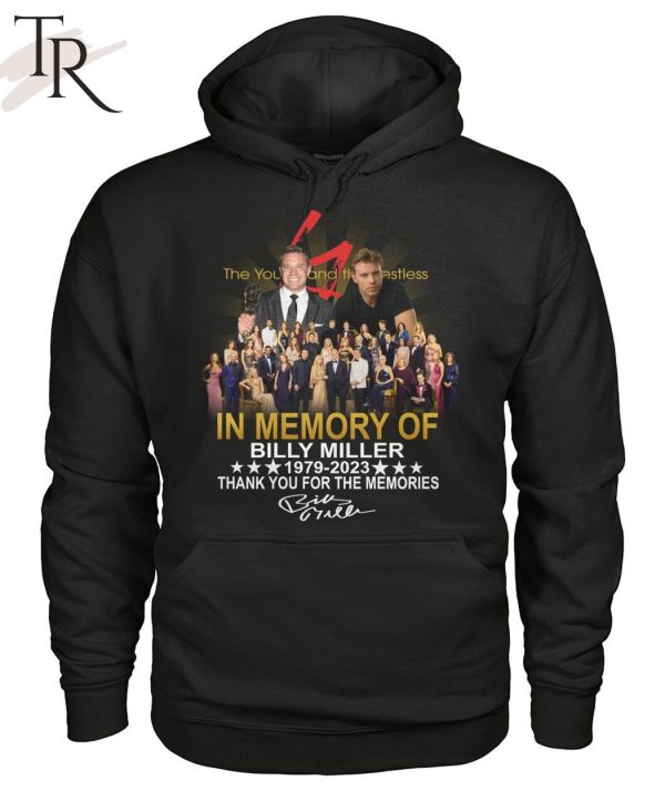 The Young and the Restless In Memory Of Billy Miller 1979 – 2023 Thank You For The Memories Unisex T-Shirt