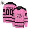 NHL Arizona Coyotes Special Pink V-neck Long Sleeve
