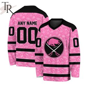 NHL Buffalo Sabres Special Pink V-neck Long Sleeve