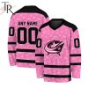 NHL Pittsburgh Penguins Special Pink V-neck Long Sleeve