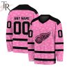 NHL Edmonton Oilers Special Pink V-neck Long Sleeve