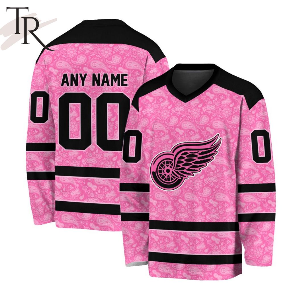 NHL Detroit Red Wings Custom Name Number Camo Military