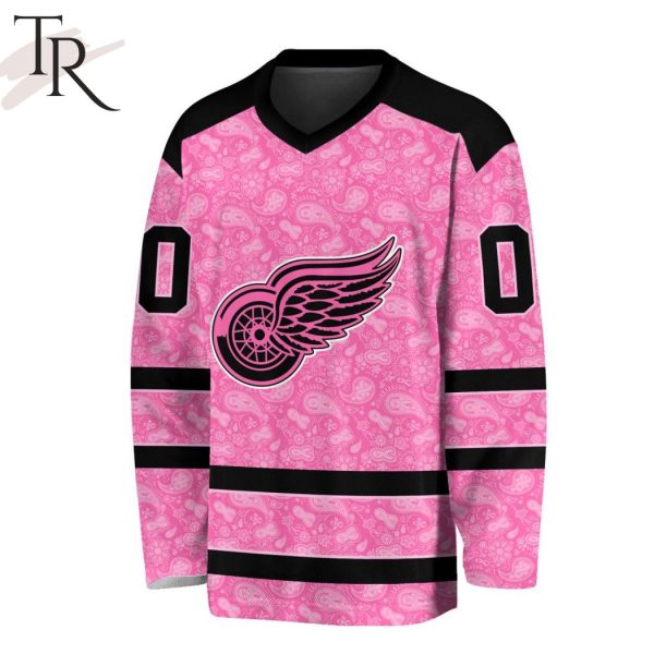 NHL Detroit Red Wings Custom Name Number Military Jersey Camo