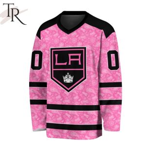NHL Los Angeles Kings Special Pink V-neck Long Sleeve