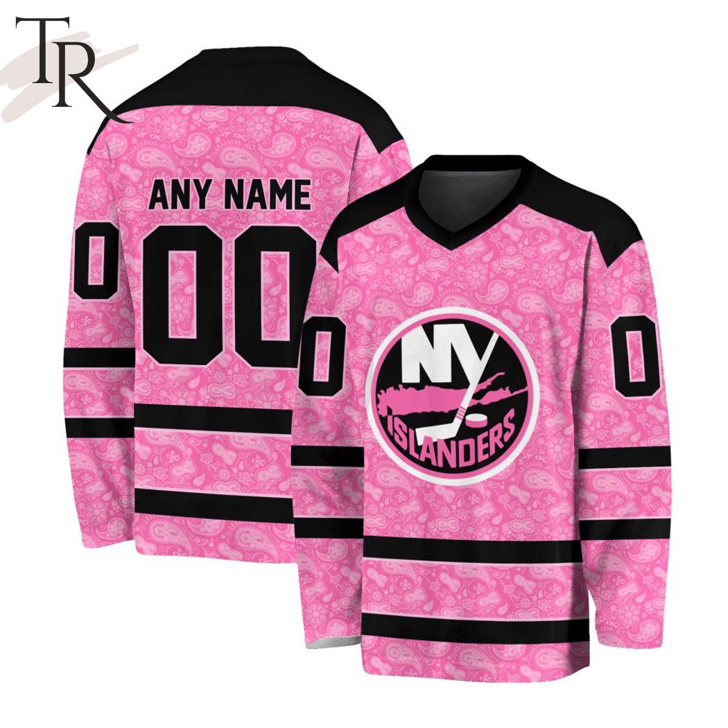 Personalized NHL New York Islanders All Over Print Zip Hoodie 3D Special  Pink October Fight Breast