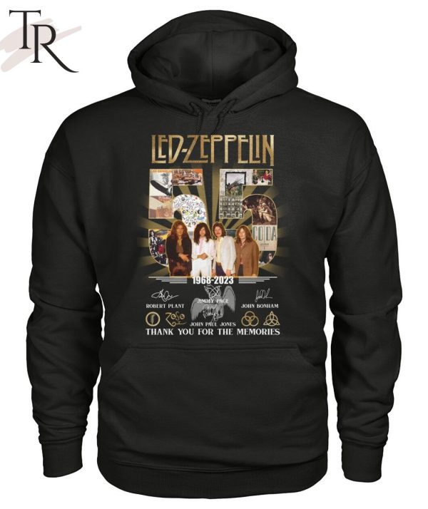 Led Zeppelin 55 Years Of 1968 – 2023 Thank You For The Memories Unisex T-Shirt