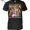 Led Zeppelin 55 Years Of 1968 – 2023 Thank You For The Memories Unisex T-Shirt