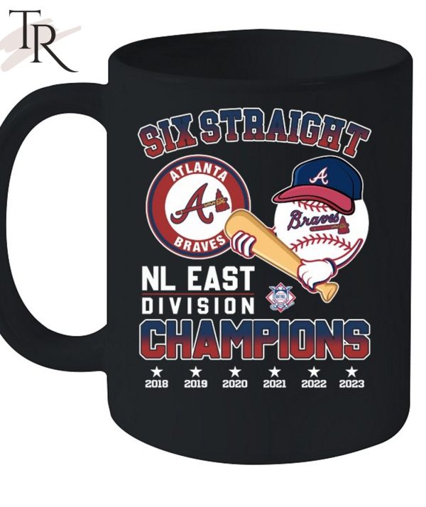 Six Straight Atlanta Braves NL East Division Champions Unisex T-Shirt