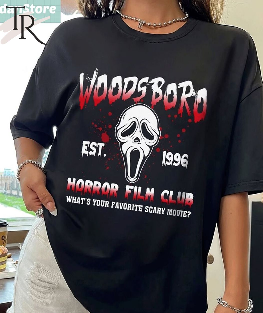 SCREAM movie inspired WOODSBORO HIGH SCHOOL T-Shirt