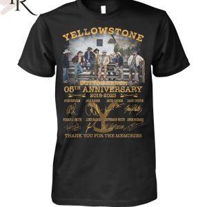 Yellowstone Dutton Ranch 05th Anniversary 2018 – 2023 Thank You For The Memories Unisex T-Shirt