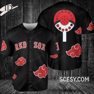 Boston Red Sox Naruto Anime Akatsuki Baseball Jersey No Piping