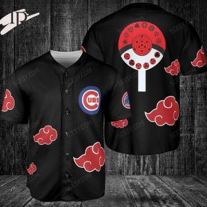 Chicago Cubs Naruto Anime Akatsuki Baseball Jersey No Piping