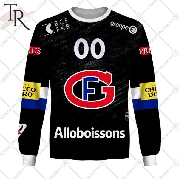 Personalized NL Hockey Fribourg Gotteron Home jersey Style Hoodie