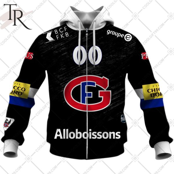 Personalized NL Hockey Fribourg Gotteron Home jersey Style Hoodie