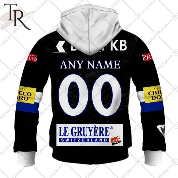 Personalized NL Hockey Fribourg Gotteron Home jersey Style Hoodie