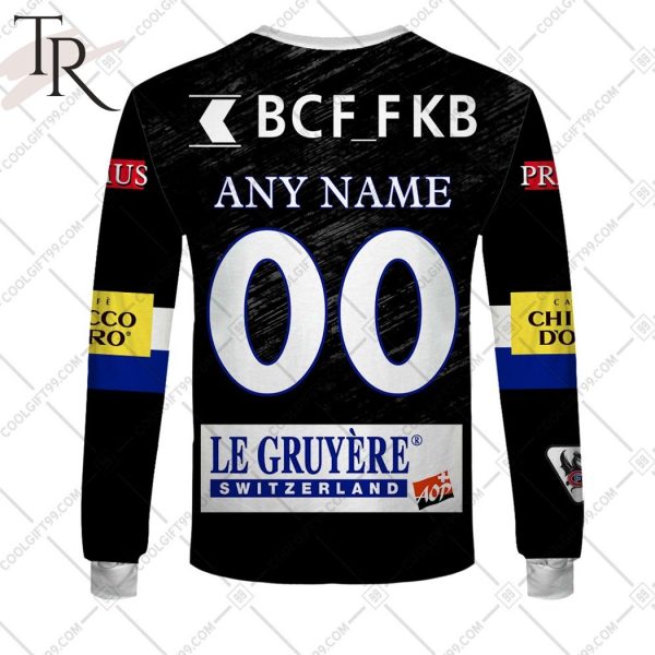 Personalized NL Hockey Fribourg Gotteron Home jersey Style Hoodie