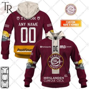 Personalized NL Hockey EHC Biel Home jersey Style Hoodie