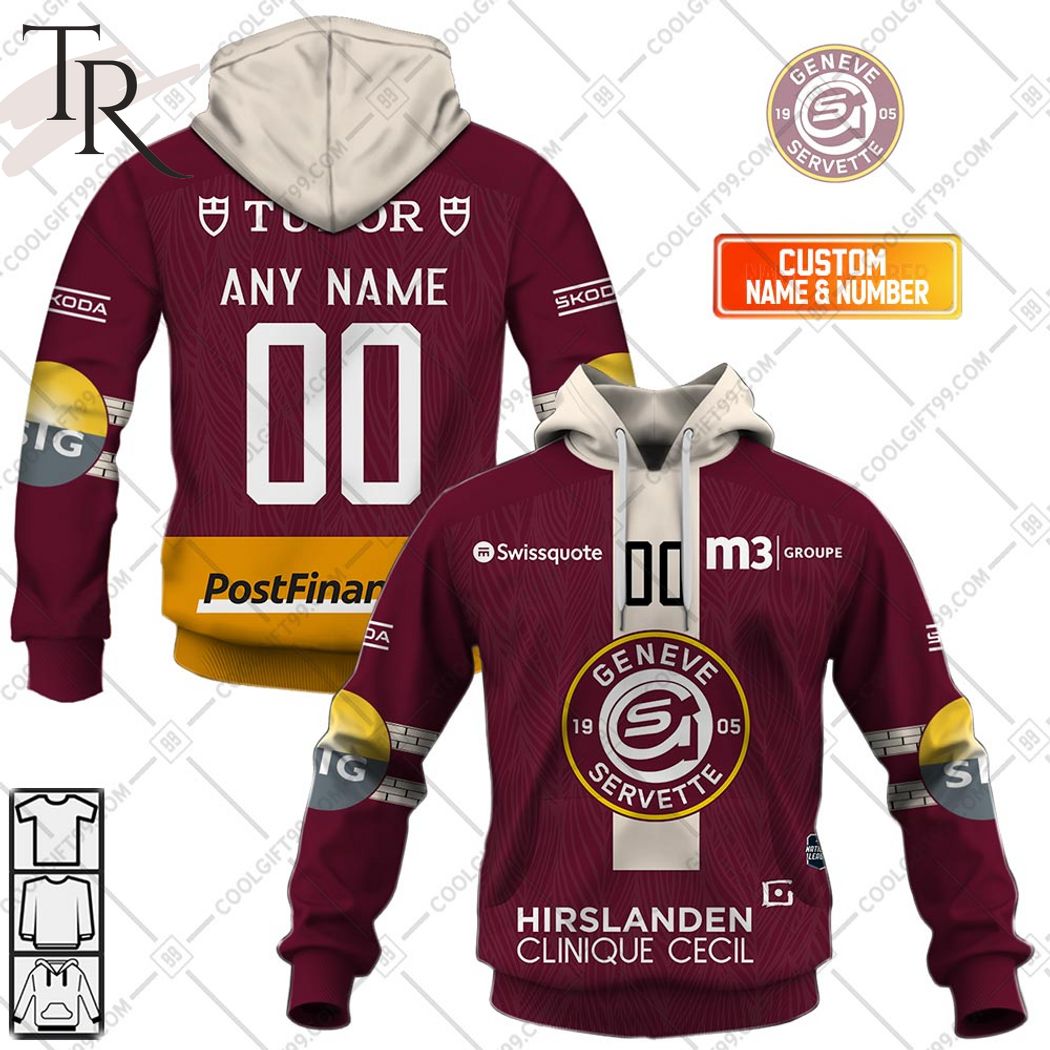 NL Hockey Geneve Servette HC Home Jersey Hoodie, Shirt