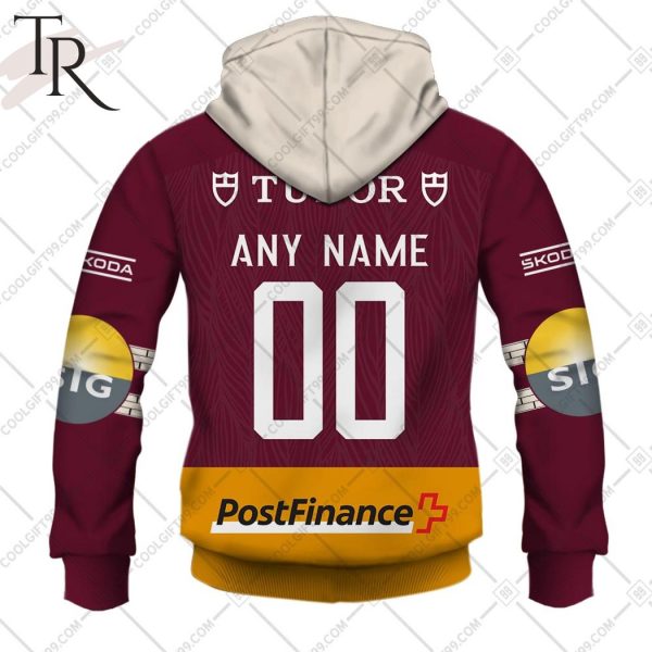 Personalized NL Hockey Geneve Servette HC Home jersey Style Hoodie