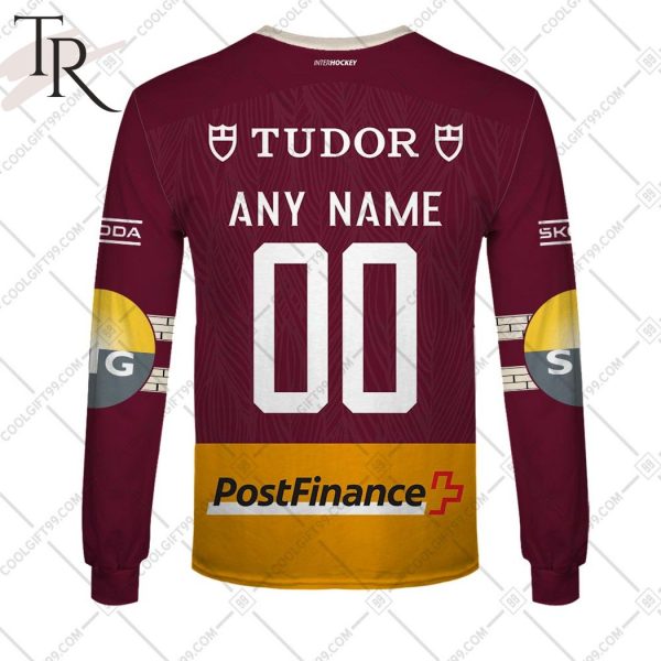 Personalized NL Hockey Geneve Servette HC Home jersey Style Hoodie