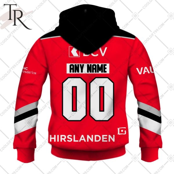 Personalized NL Hockey Lausanne HC Home jersey Style Hoodie