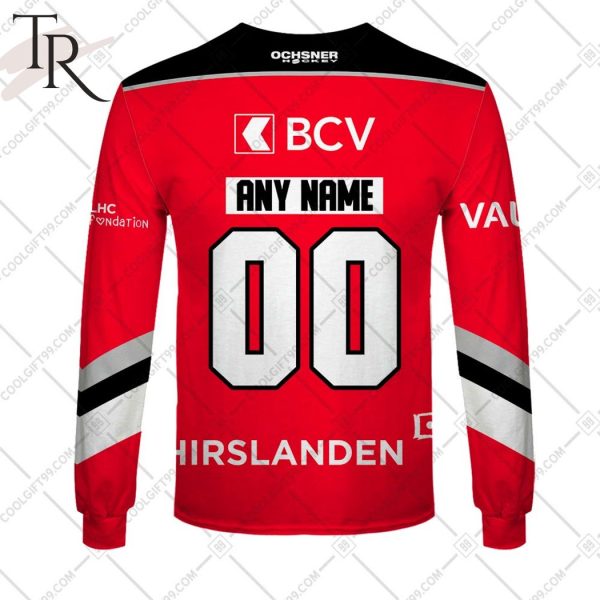 Personalized NL Hockey Lausanne HC Home jersey Style Hoodie