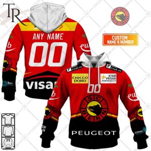 Personalized NL Hockey EHC Kloten Away Jersey Style Hoodie