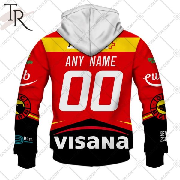 Personalized NL Hockey SC Bern Home jersey Style Hoodie