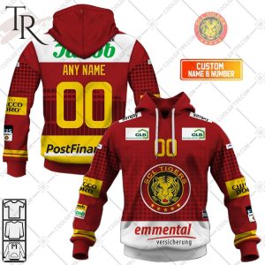 Personalized NL Hockey EV Zug Home jersey Style Hoodie