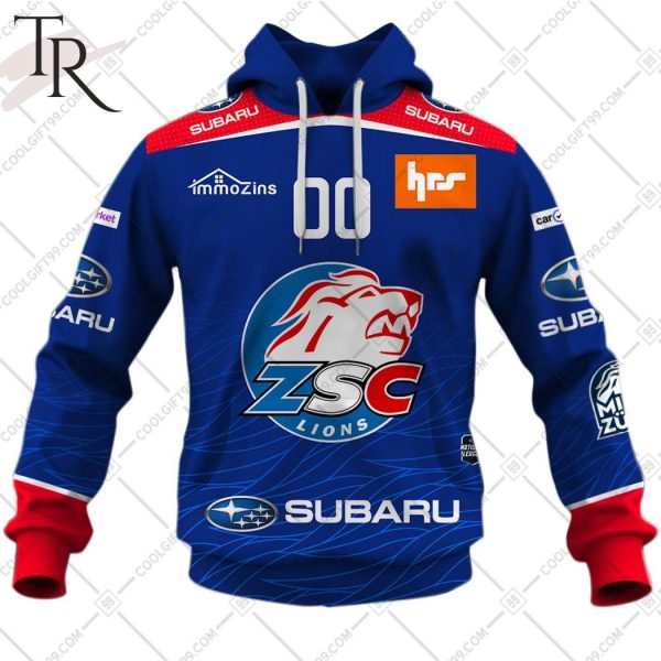Personalized NL Hockey ZSC Lions Home jersey Style Hoodie