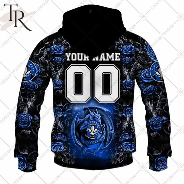 Personalized MLS CF Montreal Roses Dragon Couple Hoodie